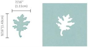 img 2 attached to Фигурный рычажный каттер в виде дубового листа для скрапбукинга из бумаги - Bira Craft 5/8 дюйма.