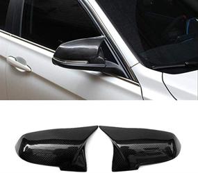 img 4 attached to 🔍 Зеркальные накладки Carbon Fiber JMY для замены боковых зеркал на BMW 3 серии F30 F34, 1 серии F20, 2 серии F22, 4 серии F32 F33 F36 F87(M2), X1 серии E84 (2013-2015)