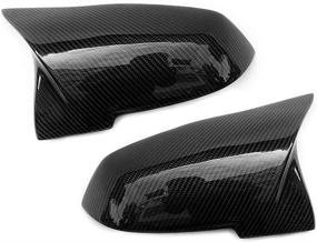 img 1 attached to 🔍 Зеркальные накладки Carbon Fiber JMY для замены боковых зеркал на BMW 3 серии F30 F34, 1 серии F20, 2 серии F22, 4 серии F32 F33 F36 F87(M2), X1 серии E84 (2013-2015)