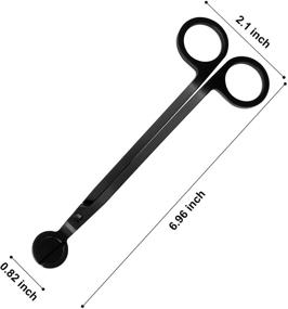 img 3 attached to 🕯️ UMOKOON Sturdy Candle Wick Trimmer - Premium Stainless Steel Wick Cutter for Candles - Polished Candle Scissors in Matte Black: Trim Wicks with Ease!