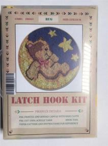img 4 attached to 🧶 LAPATAIN Latch Hook Kits: DIY Crochet Yarn Sets for Bear Home Décor - 50x50cm/19.7x19.7inch