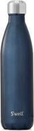 🚰 s'well stainless steel water bottle - 25oz - blue suede - triple-layered vacuum-insulated container keeps drinks cold for 48 hours and hot for 24 - bpa-free - ideal for on-the-go логотип