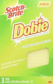 img 1 attached to 🧽 3M Scotch-Brite Dobie All-Purpose Pads - 3-Count, Pack of 2 - FBA_7232F