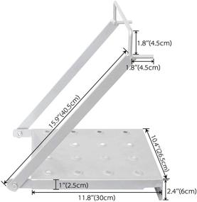 img 3 attached to 🪜 Ladder Platform System with Anti-Slip and Heavy Duty Step for Work Stands - Accessories Built to Withstand 400 Pound Weight Capacity