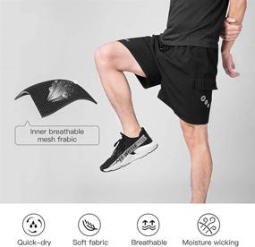 img 1 attached to 🚴 Santic Men's Mountain Bike Shorts - Loose-Fit Padded Cycling MTB Shorts
