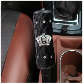 img 1 attached to Siyibb Handbrake Diamond Shifter Shoulder Interior Accessories