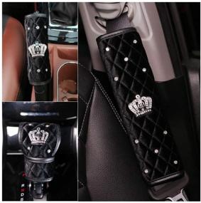 img 4 attached to Siyibb Handbrake Diamond Shifter Shoulder Interior Accessories