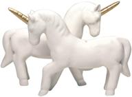 🦄 elevate your dining experience with streamline imagined unicorn porcelain salt & pepper shaker set logo