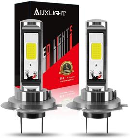 img 4 attached to 🚘 AUXLIGHT H7 H7LL LED Fog Light Bulbs 6000K Xenon White - Super Bright COB Chips for Cars, Trucks (Pack of 2)