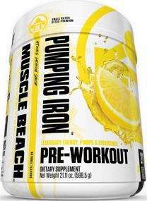 img 4 attached to 💪 Pump Iron Pre Workout for Men and Women: A Powerful Preworkout Supplement with Amino Energy, Nitrates, Amino Acids, Beta Alanine | Lemon Drop Flavor