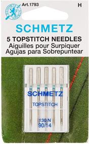 img 1 attached to Topstitch Sewing Machine Needles 🪡 - Size 90/14 - 5/Pkg (2 Pack)