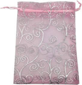 img 1 attached to Organza Wedding Drawstring Pouches Christmas