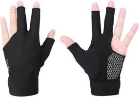 img 1 attached to Color You Pool Gloves Billiards Left Hand Breathable Billiards Glove