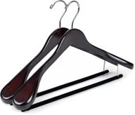 quality luxury curved hangers mahogany логотип