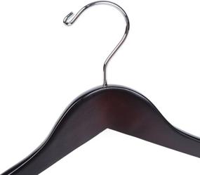 img 2 attached to Quality Luxury Curved Hangers Mahogany