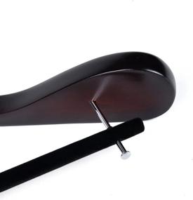 img 1 attached to Quality Luxury Curved Hangers Mahogany