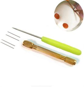 img 2 attached to Doll Hair Rooting Reroot Rehair Tool Holder + 5 Bonus Needles | DIY Doll Hair Making Tools & Supplies for Girls – Ideal Gift