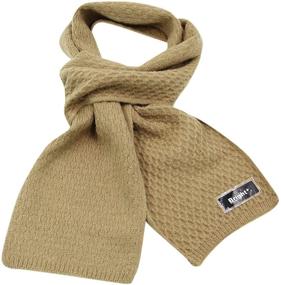 img 2 attached to 🧣 Стильный вязаный шарф: модные зимние шарфы для детей-девочек.