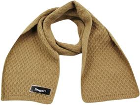 img 3 attached to 🧣 Стильный вязаный шарф: модные зимние шарфы для детей-девочек.