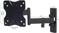 🖥️ high-quality swing arm wall mount for lcd monitor/flat screen tv - mount world 1060 black, ideal for 15" to 27" screens logo