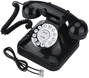 img 4 attached to 📞 Vintage Retro Wire Landline Corded Telephone: Classic Desk Telephone for Home and Office Decor