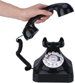 img 3 attached to 📞 Vintage Retro Wire Landline Corded Telephone: Classic Desk Telephone for Home and Office Decor