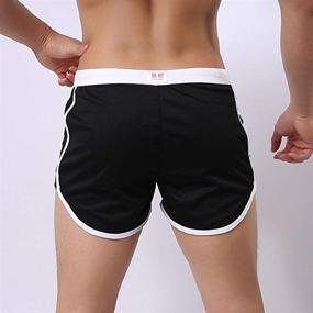 img 2 attached to Rexcyril Men's Running Workout Gym Shorts for Bodybuilding, Athletics and Casual Sports