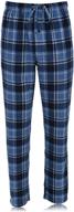 🛏️ hanes microfleece plaid sleep buffalo: cozy men's clothing for sleep & lounge logo