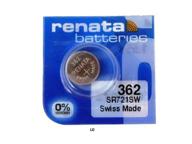 renata batteries 362 button cell watch battery (5 pack) - long-lasting power for your timepiece! logo