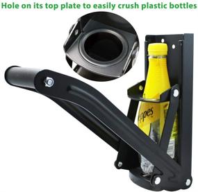 img 2 attached to 🌱 Eco-Friendly Can Crusher 16oz, Aluminum Can Crushers with Bottle Opener - Wall Mounted Soda Beer Smasher Recycling Tool (16 oz, Black)