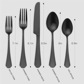 img 3 attached to Vanys Silverware: 20-Piece Stainless Dishwasher Set - Top Performance and Durability