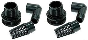 img 3 attached to 🔧 Lifegard Aquatics 1-Inch Bulkhead Slip Fitting Kits - (Pack of 2) | Improved SEO