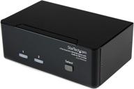🖥️ startech.com dual monitor dvi kvm switch with audio, usb 2.0 hub - 2-port - 1920 x 1200 resolution - sv231dd2dua logo