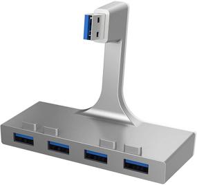 img 1 attached to 🖥️ SABRENT Premium 4-Port Aluminum USB 3.0 Hub for Slim Unibody iMac (HB-IMCU)