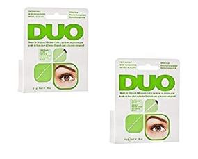 img 4 attached to Клей для ресниц "Duo Brush-On" с витаминами A, C и E - прозрачный, 0,18 унций (2 упаковки) включает 6 открыток "Pinkleaf