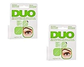 img 1 attached to Клей для ресниц "Duo Brush-On" с витаминами A, C и E - прозрачный, 0,18 унций (2 упаковки) включает 6 открыток "Pinkleaf