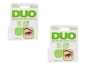 img 3 attached to Клей для ресниц "Duo Brush-On" с витаминами A, C и E - прозрачный, 0,18 унций (2 упаковки) включает 6 открыток "Pinkleaf