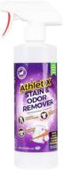 top-tier athletx sports wear stain & odor remover - eradicating grass, blood & sweat stains and odors - ideal for workout clothes - powerful natural enzymes - proudly made in the usa logo