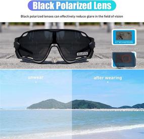 img 2 attached to KAPVOE Cycling Glasses: Polarized Sunglasses for MTB, Men, Women, Mountain Biking, Beach Fishing