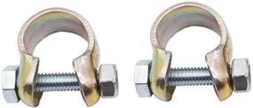 img 1 attached to 🔧 Highly Durable Exhaust Clamp for 22mm or 24mm Pipe - Perfect Fit for Eberspacher Webasto Air Heater (2 PCS)