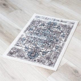 img 1 attached to Maples Rugs Distressed Tapestry Washable