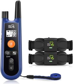 img 4 attached to 🐶 DOG CARE Dog Training Collar: Rechargeable Shock Collar with Remote | 1000Ft Remote Range | 2 Receivers | Ideal for Large, Medium & Small Dogs