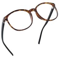 👓 lifeart blue light blocking glasses for eye strain, computer reading and gaming, anti glare, tv glasses for men and women (tortoise, non-prescription) logo