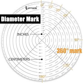 img 3 attached to 🧭 UPTTHOW 10" Round Center Finder Compass: Versatile Tool for Precise Circle Drawing on Various Surfaces, Including Fabric, Wood, Poster Board, and More