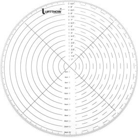 img 4 attached to 🧭 UPTTHOW 10" Round Center Finder Compass: Versatile Tool for Precise Circle Drawing on Various Surfaces, Including Fabric, Wood, Poster Board, and More