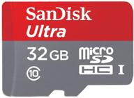 💽 улучшенная карта памяти sandisk ultra 32gb uhs-i/class 10 micro sdhc - sdsdquan-032g-g4a логотип