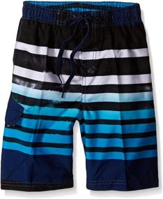 img 2 attached to 🩱 Kanu Surf Reflection Stripe Medium Boys' Swimwear