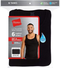 img 1 attached to 👕 Hanes Ultimate 6 Pack Assorted Large - высочайший комфорт и разнообразие в каждом пакете!