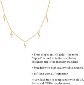 img 2 attached to Columbus Gold Plated Charm Necklace Girls' Jewelry