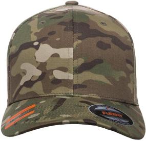 img 1 attached to 🧢 Flexfit MultiCam 6 Panel Baseball Cap - Officially Licensed - Black Camo or Green Camo: Choose Your Style!